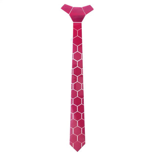 Cravates Pink Hexagonales en Plexiglas acrylique