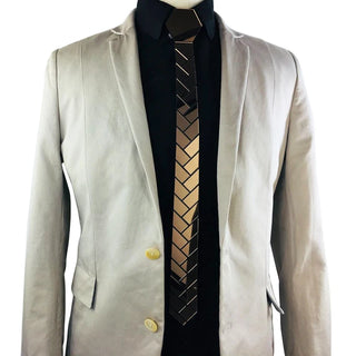 Cravate Or Rose en plexiglas acrylique, 6 Styles, coupe cintrée