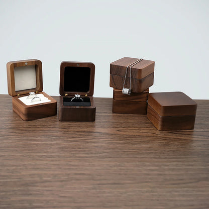 Wood Jewelry box wedding ring box Earring Rings Box Jewelry Organizer Box Luxury jewelry gift packaging Box Bracelet package