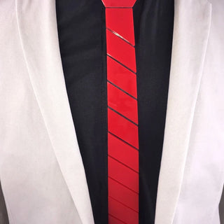 Cravates Red en Plexiglas Acrylique brillant rayé