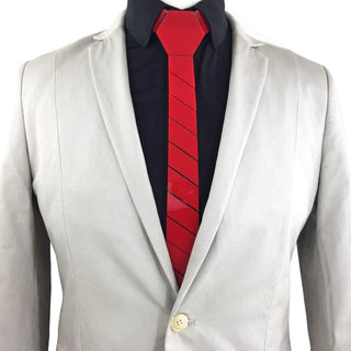 Cravates Red en Plexiglas Acrylique brillant rayé