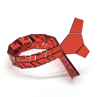 Cravate Red Miroir en Plexiglas Acrylique brillant géométrique