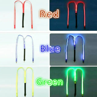 Bretelles lumineuses LED pour hommes, unisexe, 3 bretelles à Clips, Vintage, élastiques en forme de Y