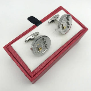 boutons de manchettes horloge Relief Design