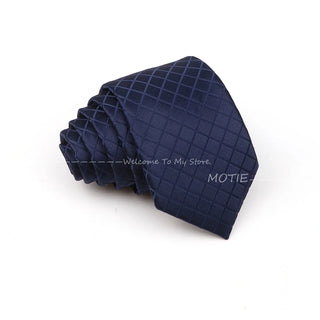 Cravate classique en Polyester à rayures bleues